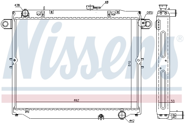 NISSENS 646937 Radiator, engine cooling