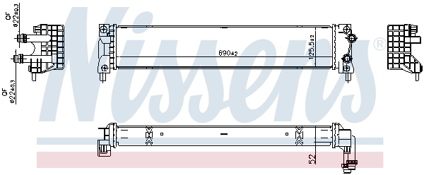 NISSENS 607179 Radiator, engine cooling