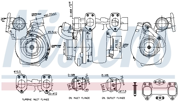 NISSENS 93693 Charger, charging (supercharged/turbocharged)