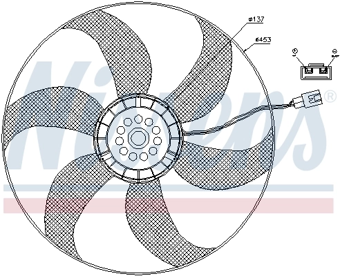 NISSENS 85403 Fan, engine cooling