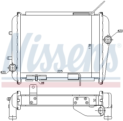 Radiator, engine cooling 60362