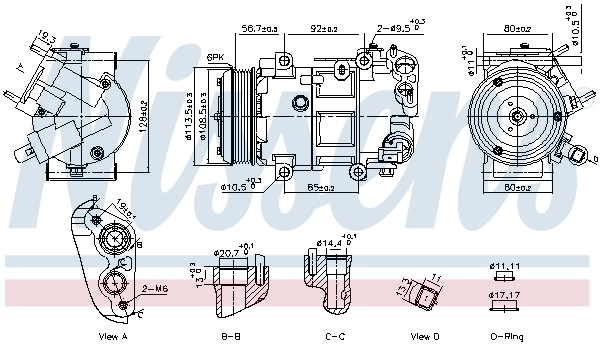 Compressor, air conditioning ** FIRST FIT ** 891109