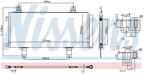 Condenser, air conditioning ** FIRST FIT ** 940908