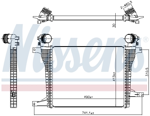 NISSENS 961124 Charge Air Cooler