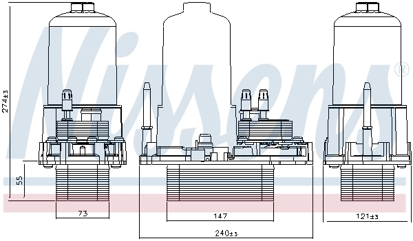 Oil Cooler, engine oil 91120