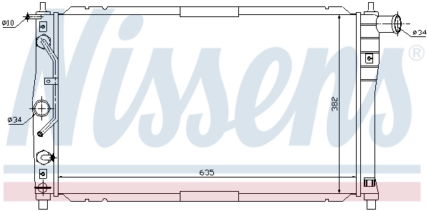 Radiator, engine cooling 616551