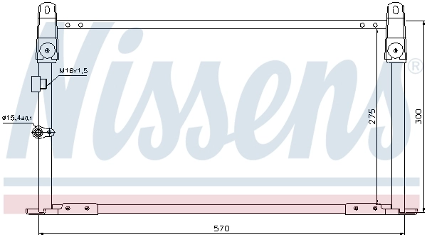 NISSENS 940018 Condenser, air conditioning
