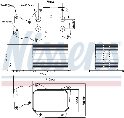 Oil Cooler, engine oil ** FIRST FIT ** 90906