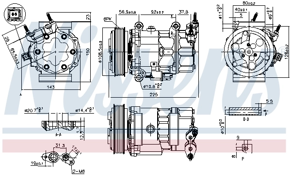 Compressor, air conditioning ** FIRST FIT ** 890041