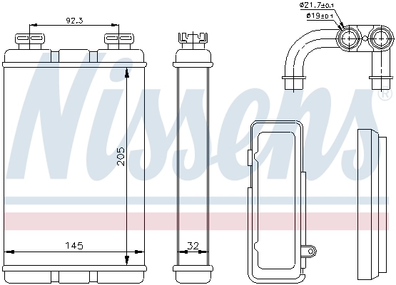 Heat Exchanger, interior heating ** FIRST FIT ** 70520