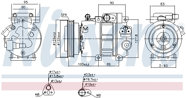 Compressor, air conditioning ** FIRST FIT ** 89292