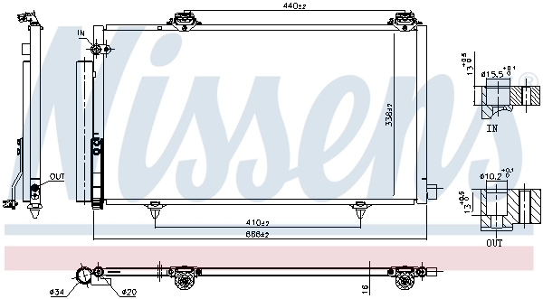 NISSENS 941251 Condenser, air conditioning