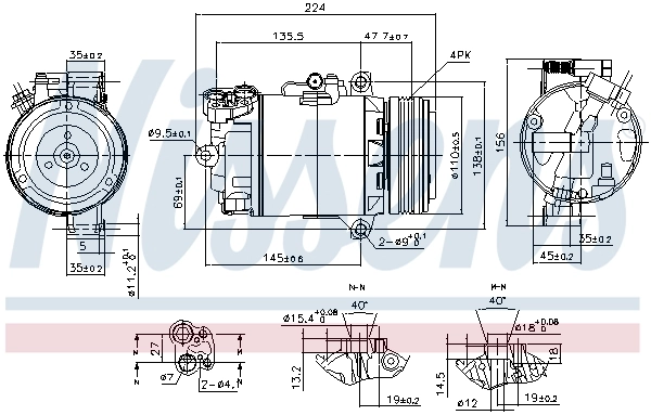 Compressor, air conditioning ** FIRST FIT ** 89483
