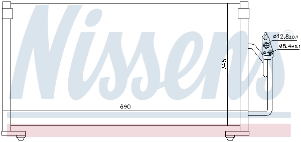 NISSENS 94491 Condenser, air conditioning