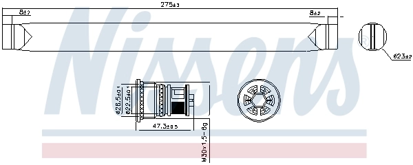 NISSENS 95571 Dryer, air conditioning