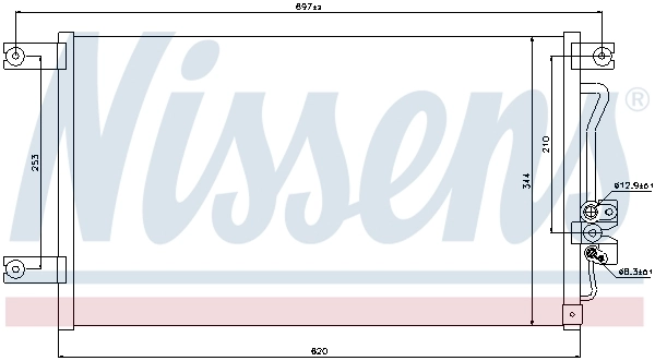 NISSENS 94790 Condenser, air conditioning