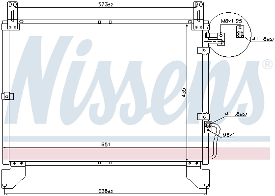 NISSENS 94642 Condenser, air conditioning