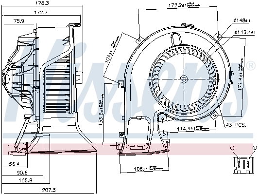 Interior Blower 87067