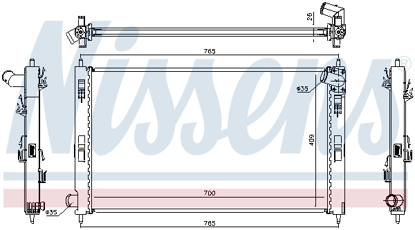 NISSENS 67359 Radiator, engine cooling