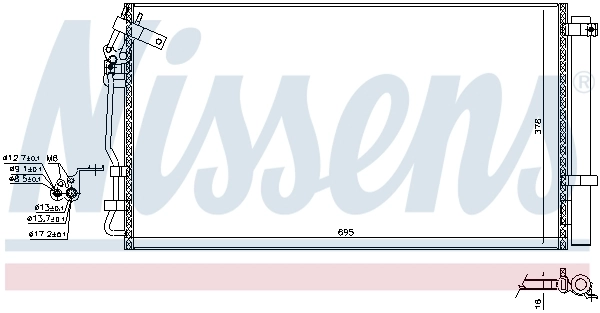 NISSENS 941120 Condenser, air conditioning