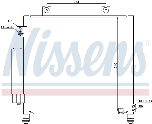 NISSENS 940302 Condenser, air conditioning
