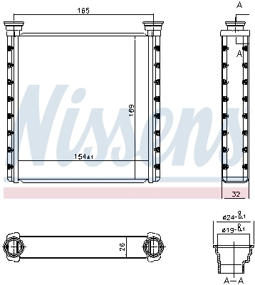 Heat Exchanger, interior heating ** FIRST FIT ** 70533