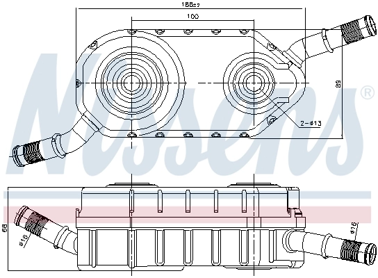 NISSENS 91287 Oil Cooler, automatic transmission