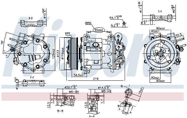 Compressor, air conditioning ** FIRST FIT ** 89404