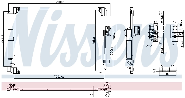 NISSENS 941208 Condenser, air conditioning