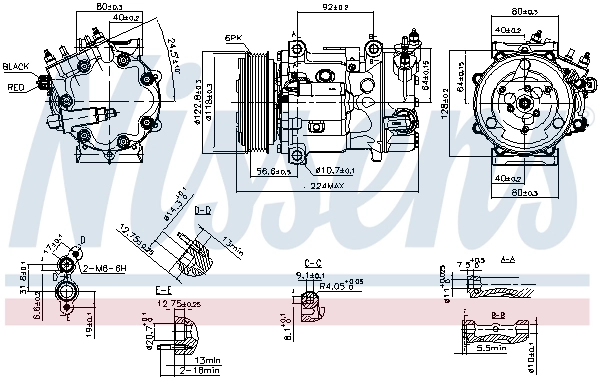 Compressor, air conditioning ** FIRST FIT ** 890744