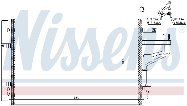 NISSENS 940774 Condenser, air conditioning