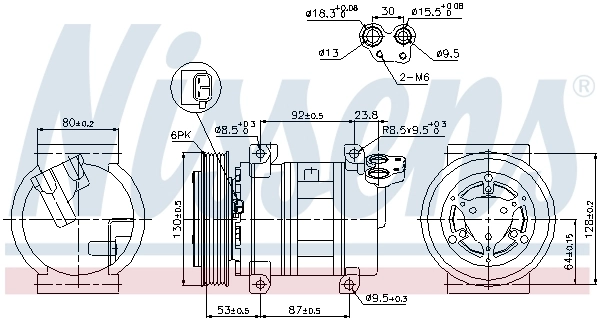 Compressor, air conditioning ** FIRST FIT ** 89330