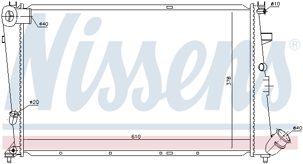 NISSENS 61387 Radiator, engine cooling