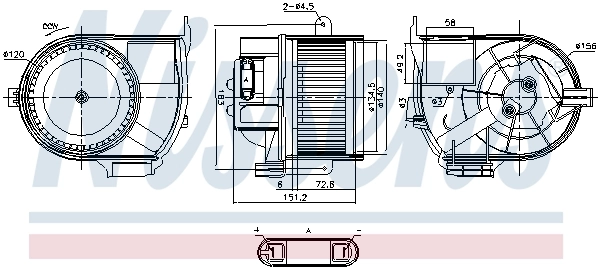 Interior Blower 87487