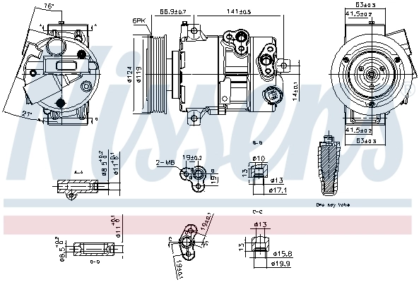 NISSENS 890767 Compressor, air conditioning