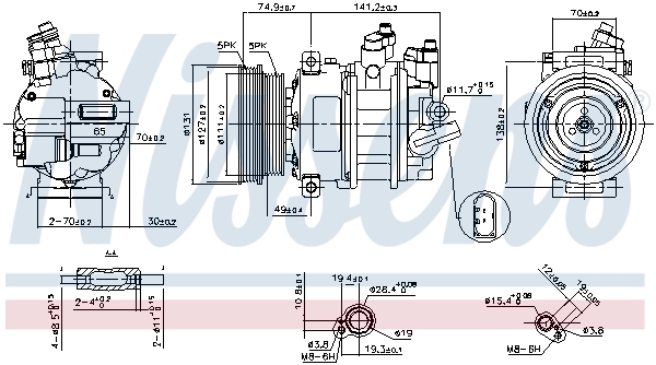 Compressor, air conditioning ** FIRST FIT ** 89421