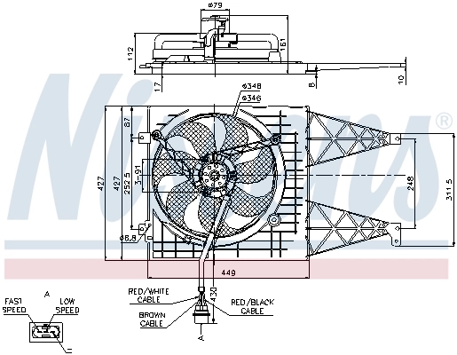 Fan, engine cooling 85249