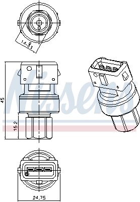 Pressure Switch, air conditioning ** FIRST FIT ** 301067