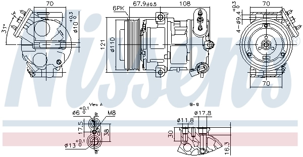 Compressor, air conditioning ** FIRST FIT ** 890663