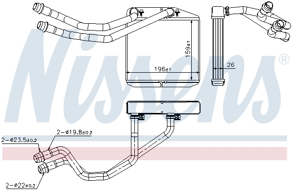 Heat Exchanger, interior heating 71163