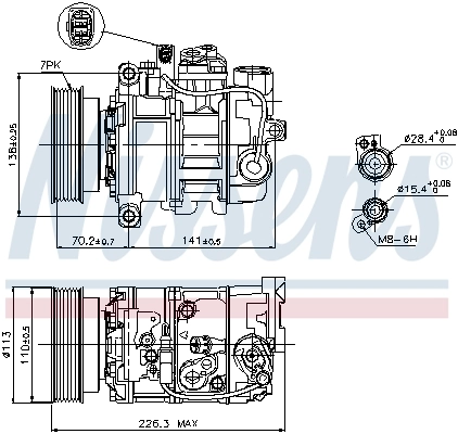 Compressor, air conditioning ** FIRST FIT ** 89237