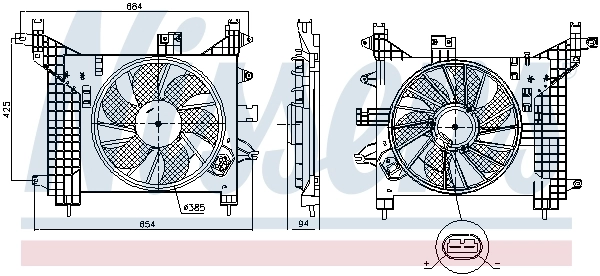 Fan, engine cooling 85891