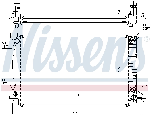 Radiator, engine cooling ** FIRST FIT ** 60314A