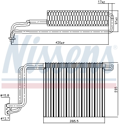 Evaporator, air conditioning 92248