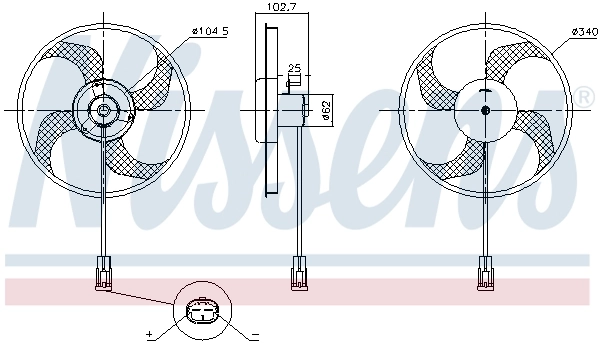 Fan, engine cooling 85947
