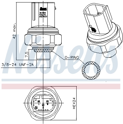 Pressure Switch, air conditioning ** FIRST FIT ** 301009