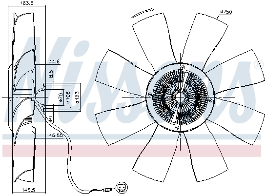 Clutch, radiator fan 86021