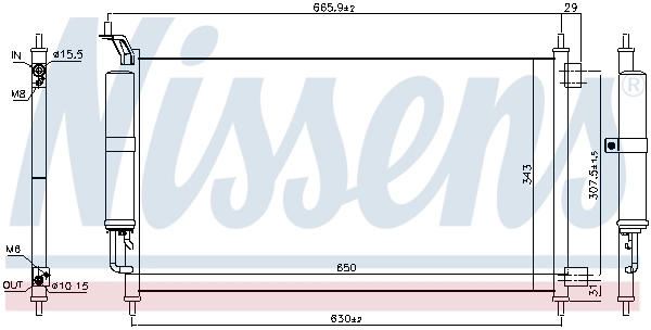 NISSENS 940642 Condenser, air conditioning