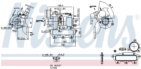 NISSENS 93423 Charger, charging (supercharged/turbocharged)