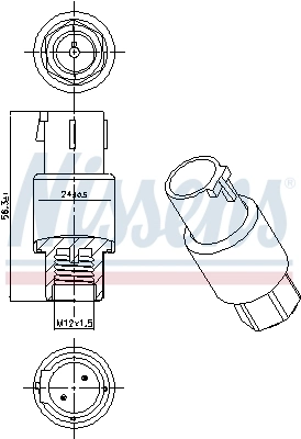 Pressure Switch, air conditioning ** FIRST FIT ** 301001